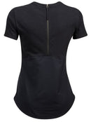 fietsshirt Escape dames polykatoen zwart maat L