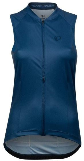 fietsshirt mouwloos Attack dames polyester navy maat L