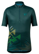 fietsshirt Quest junior polyester donkergroen maat XS