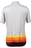 fietsshirt Quest junior polyester wit/oranje maat M