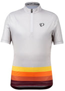 fietsshirt Quest junior polyester wit/oranje maat M