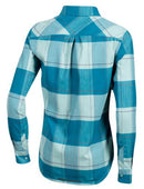 fietsshirt Rove dames polyester blauw/wit maat XS