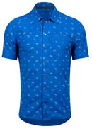 fietsshirt Rove heren polykatoen blauw maat M