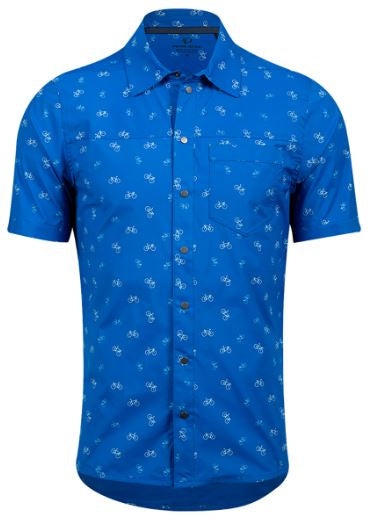 fietsshirt Rove heren polykatoen blauw maat XL