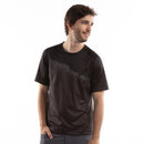 fietsshirt Summit heren polyester zwart/grijs maat S