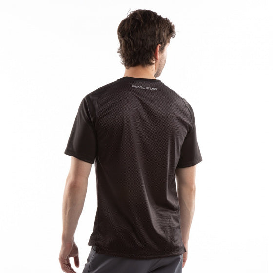 fietsshirt Summit heren polyester zwart/grijs maat S