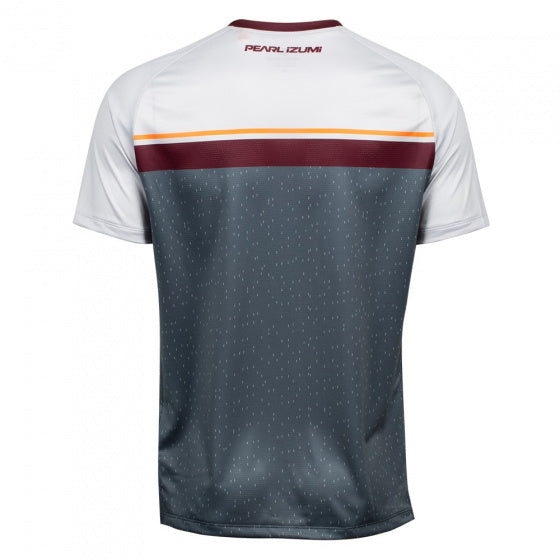 fietsshirt Summit heren polyester grijs/wit maat S