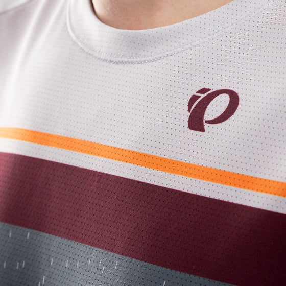 fietsshirt Summit heren polyester grijs/wit maat S