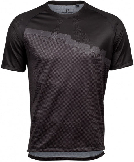 fietsshirt Summit heren polyester zwart/grijs maat S