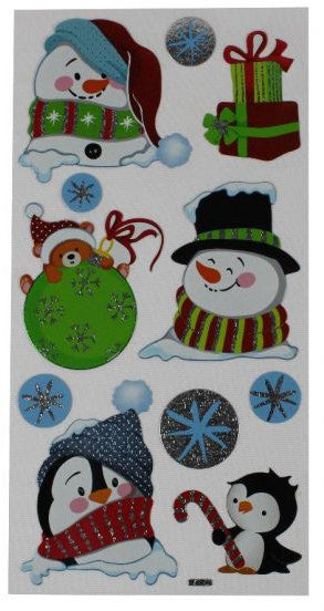 stickers sneeuwpop 40 x 7,5 cm