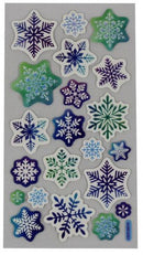raamstickers sterren 22 x 9 cm blauw/wit/groen