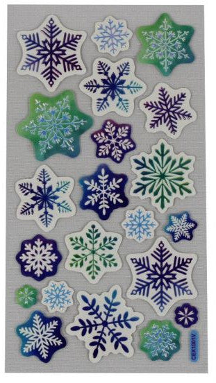 raamstickers sterren 22 x 9 cm blauw/wit/groen