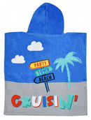 badponcho Cruisin Peppa Pig 100 cm katoen blauw