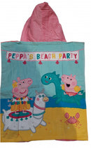 badponcho Peppa Pig junior 50 x 115 cm katoen roze