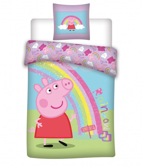 Dekbedovertrek Peppa Pig, 140x200cm