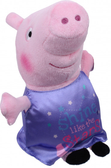 knuffel Peppa Pig Unicorn & Stars 20 cm pluche paars