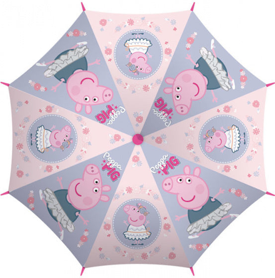 paraplu Peppa Pig junior 52 cm polyester lila/roze
