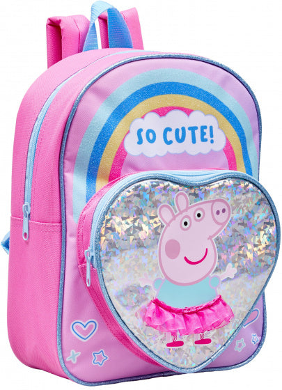 rugzak Aisha junior 6 liter 25 x 32 cm polyester roze