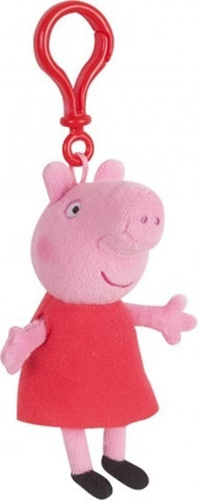 sleutelhanger Peppa Pig pluche rood 17 cm