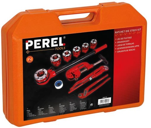 draadsnijset 1/2-3/8-3/8-3/4-1-1 1/4 inch rood 12-delig