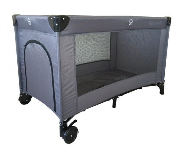 campingbedje 125 x 65 cm antraciet