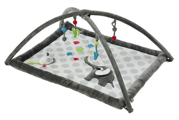 speelkleed Olifant 93 cm donkergrijs/grijs/wit