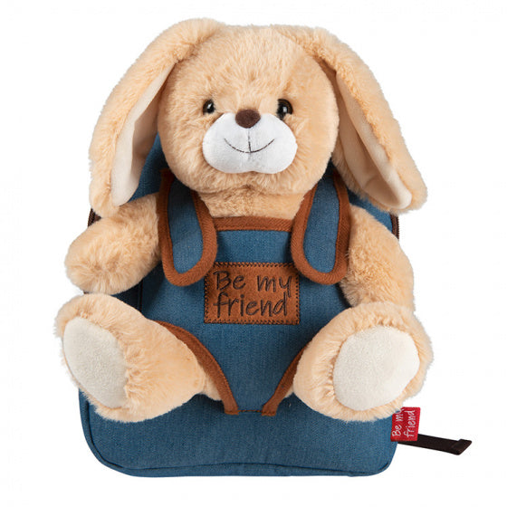 Backpack Denim Bob Bunny 2,7 liter blauw/bruin