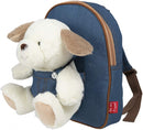 Backpack denim Danny Dog 2,7 liter 26 cm blauw/bruin