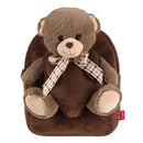 Backpack extra fluffy Tommy Bear 2,7 liter donkerbruin