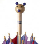 kinderparaplu berenhandvat 75 cm rood/roze/paars