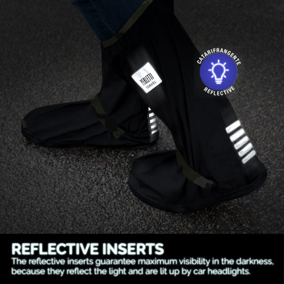 overschoenen Drip Drop polyester zwart maat L