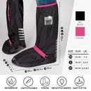 overschoenen Drip Drop polyester zwart/roze maat M