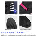 overschoenen Drip Drop polyester zwart/roze maat M