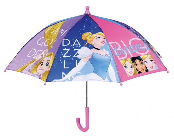 paraplu Princess 66 cm polyester blauw/roze