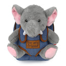 rugzak Olifant 2,7 liter 26 cm polyester blauw/grijs