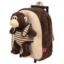 trolley rugzak Be My Friend Liu Monkey 9,5 liter bruin