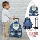 trolley rugzak Harry Husky 9 liter softcase blauw