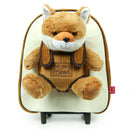 trolley rugzak Vos 10 liter 32 cm polyester bruin