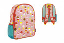 rugzak ijsjes 35,6 x 26,7 x 10 cm roze 9 liter