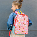rugzak ijsjes 35,6 x 26,7 x 10 cm roze 9 liter