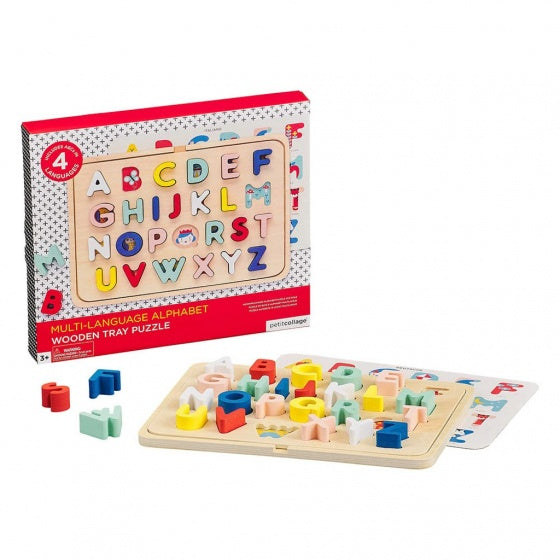 vormenpuzzel ABC junior hout 26 stukjes