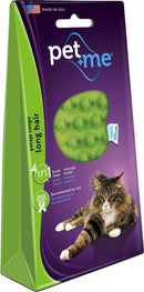 PET+ME KAT BORSTEL LANG HAAR GROEN
