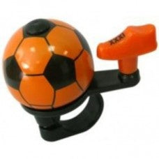 fietsbel voetbal 38 mm oranje