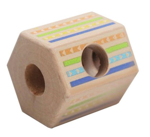 om-de-hoek-kijker strepen 6 x 5 cm hout naturel