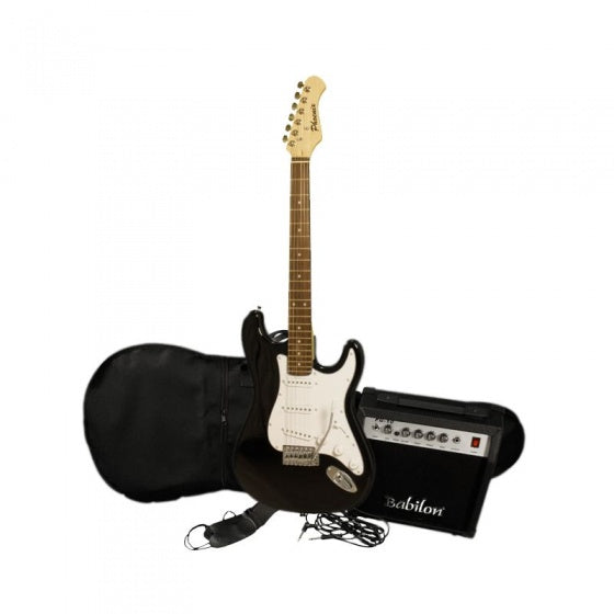 elektrische gitaar kit STC150 97 cm zwart/wit