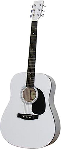 gitaar Western 001 dreadnought 105 cm wit
