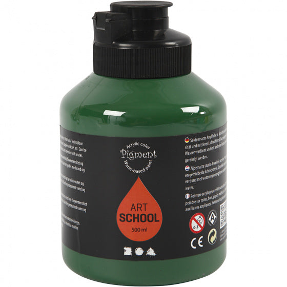 Acrylverf donkergroen 500 ml