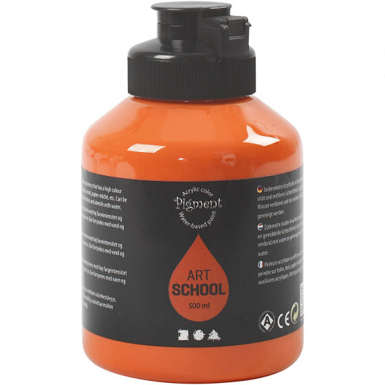 Acrylverf oranje 500 ml