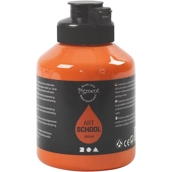 Acrylverf oranje 500 ml