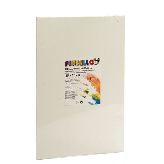 canvaspaneel 35 x 25 x 0,3 cm wit